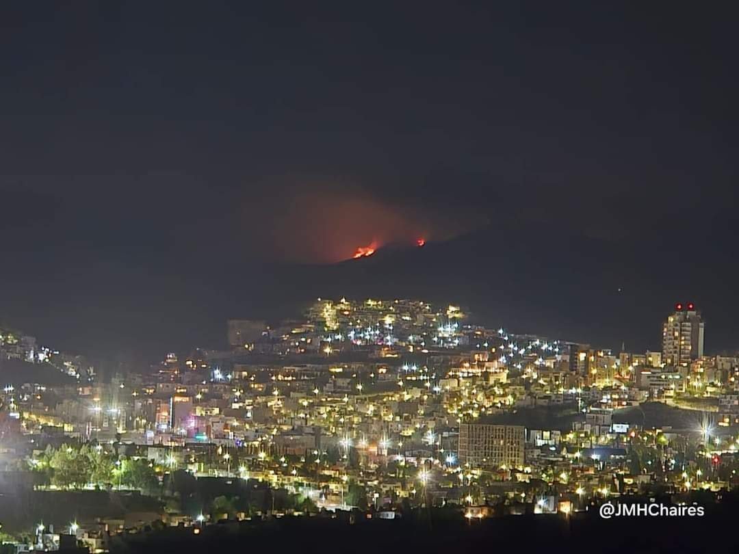 incendio sierra de san Miguelito